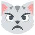 Pouting Cat Face on EmojiTwo