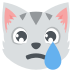 Crying Cat Face on EmojiTwo