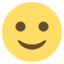 Slightly Smiling Face on EmojiTwo