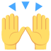 Person Raising Both Hands In Celebration on EmojiTwo