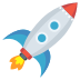 Rocket on EmojiTwo