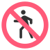 No Pedestrians on EmojiTwo