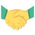 Handshake on EmojiTwo