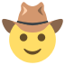 Face With Cowboy Hat on EmojiTwo