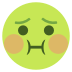 Nauseated Face on EmojiTwo
