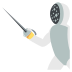Fencer on EmojiTwo