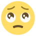 Face With Pleading Eyes on EmojiTwo