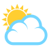 Sun Behind Cloud on EmojiTwo