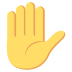 Raised Hand on EmojiTwo