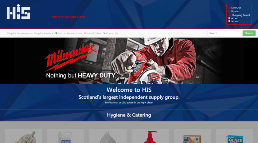 Highland Industrial Supplies Redesign Slide