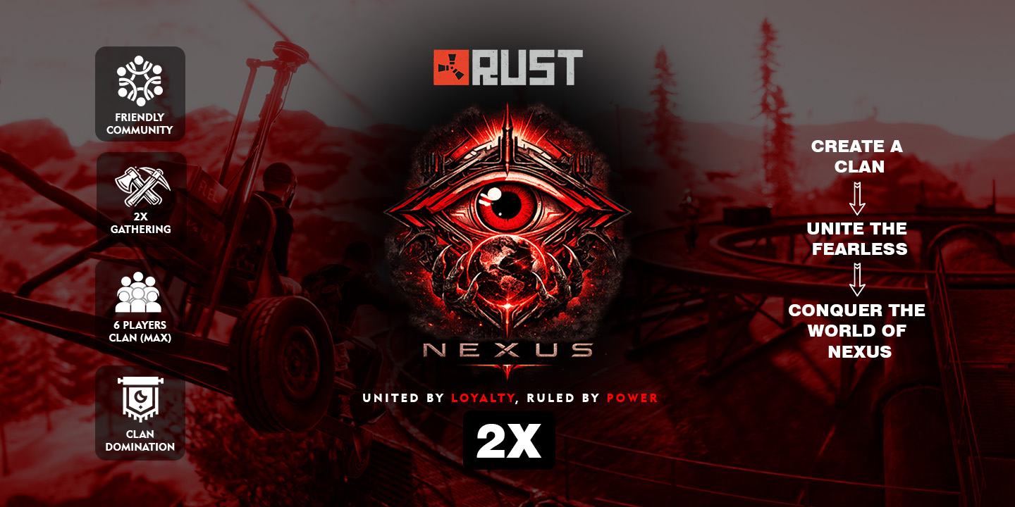 [IND/SEA] RustNexus | Vanilla+ | 2x Gather | Monthly