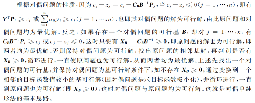 对偶单纯形法