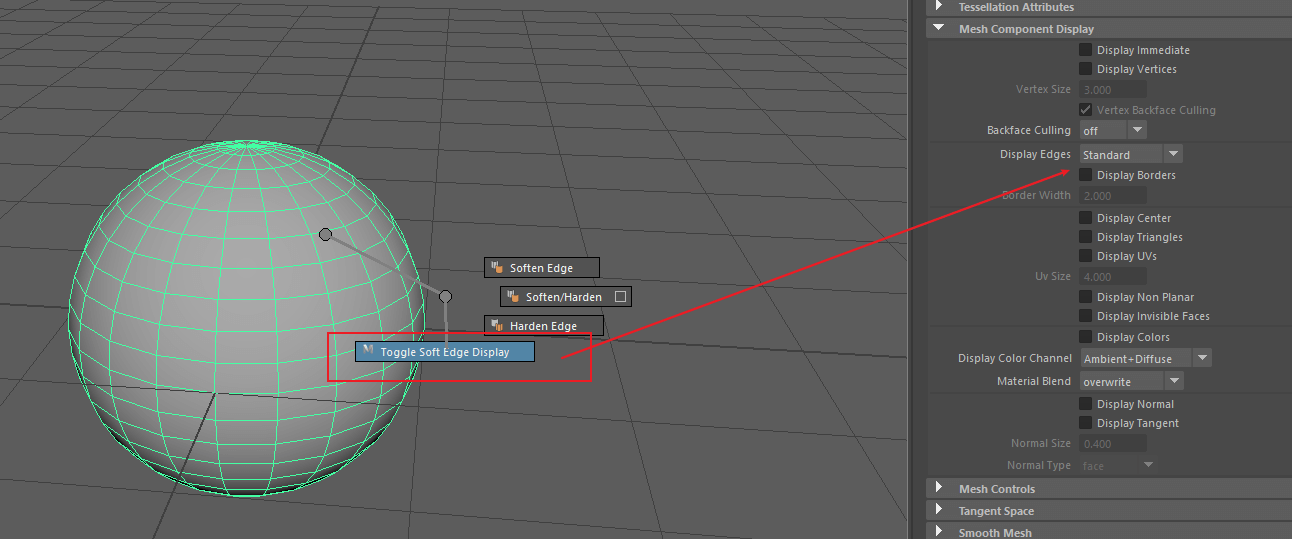Maya 模型显示炸面
