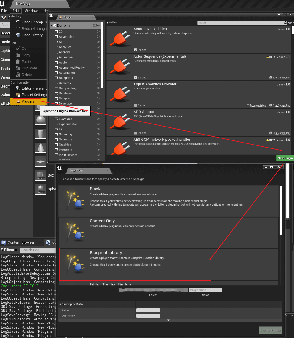 Unreal Python 结合 C++ 开发蓝图库插件