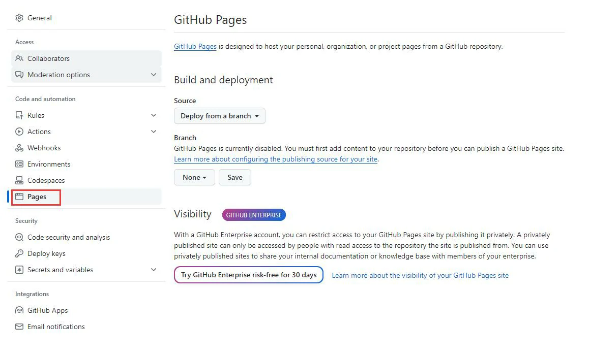 创建 GitHub 仓库