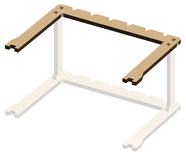 Attach the second arch to complete the frame.