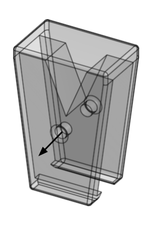Thread fishing line through a fishing line clamp.