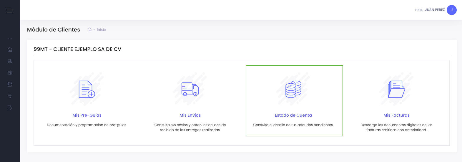 Acceso al módulo Estado de Cuenta