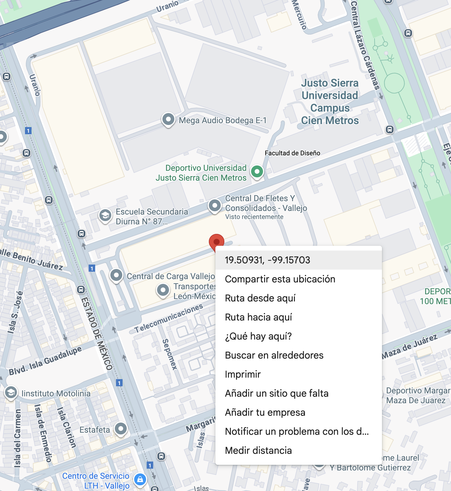 Geolocalización de dirección