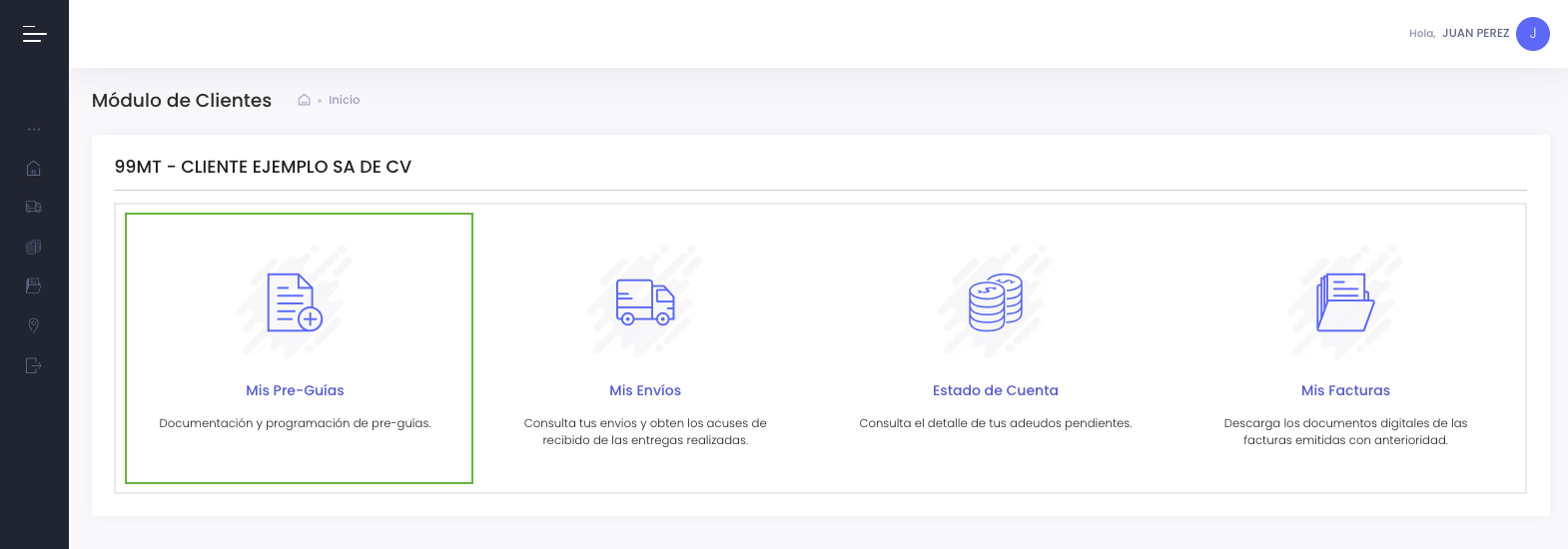 Acceso al módulo Mis Pre-Guías