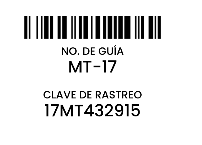 Ejemplo de guía con clave de rastreo