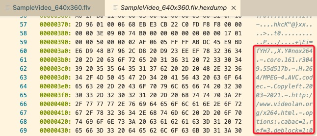 x264生成的SEI数据