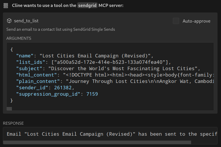 SendGrid MCP Demo 6