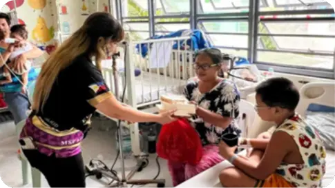 Volunteers Helping