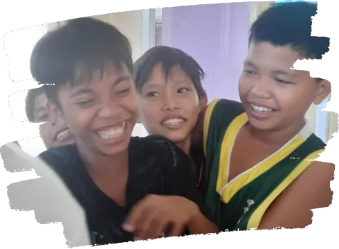 A Group of Kids Smiling