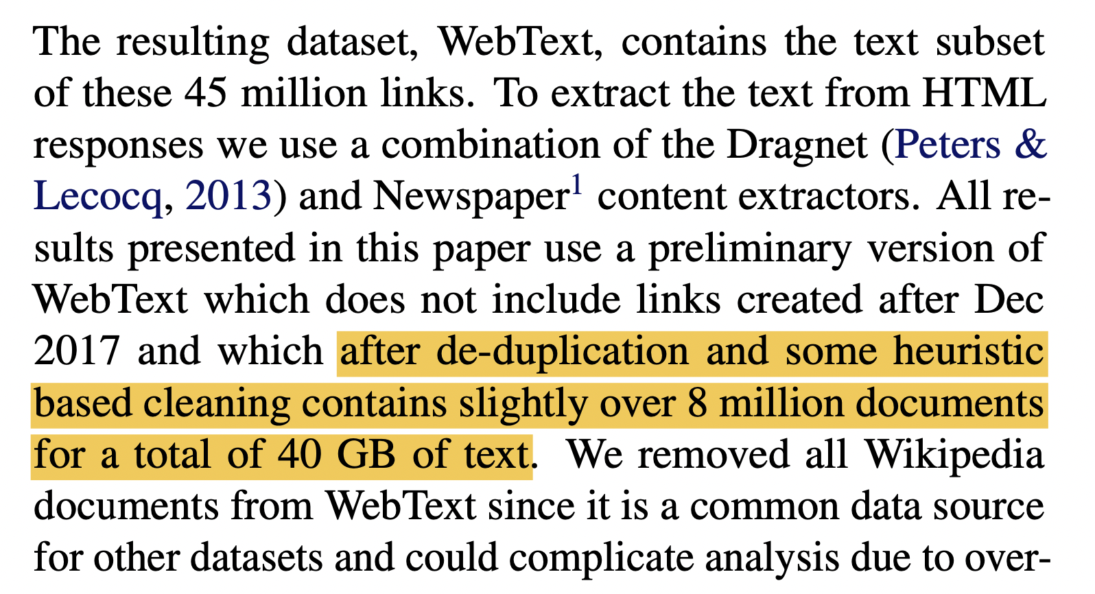 GPT-2 Dataset