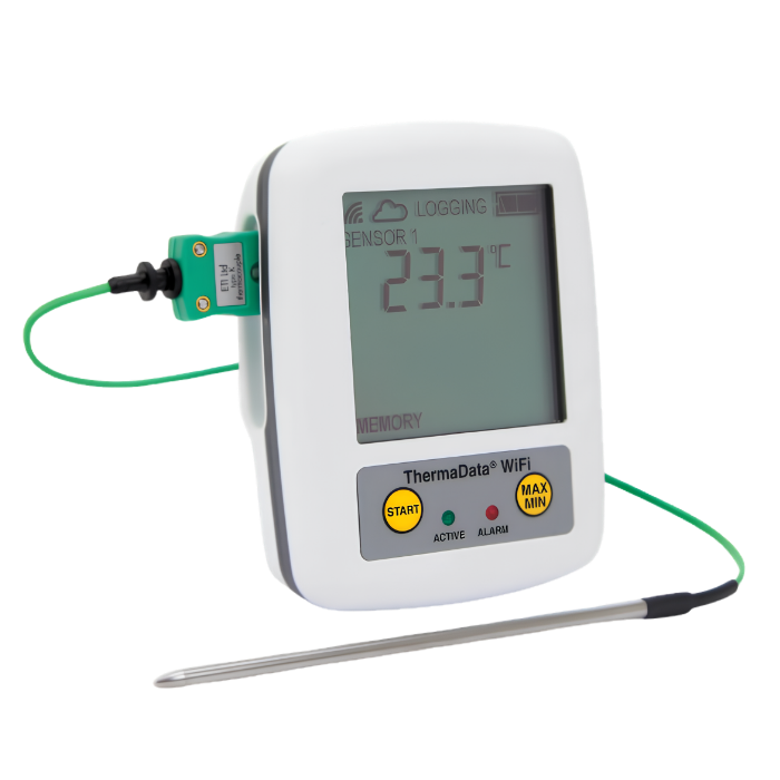 Enregistreur ThermaData Wifi à deux sondes interchangeables