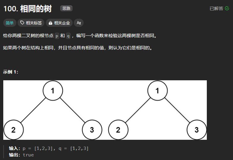 相同的树