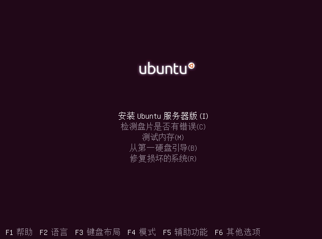 Ubuntu Server 20.04 Legacy install image安装过程