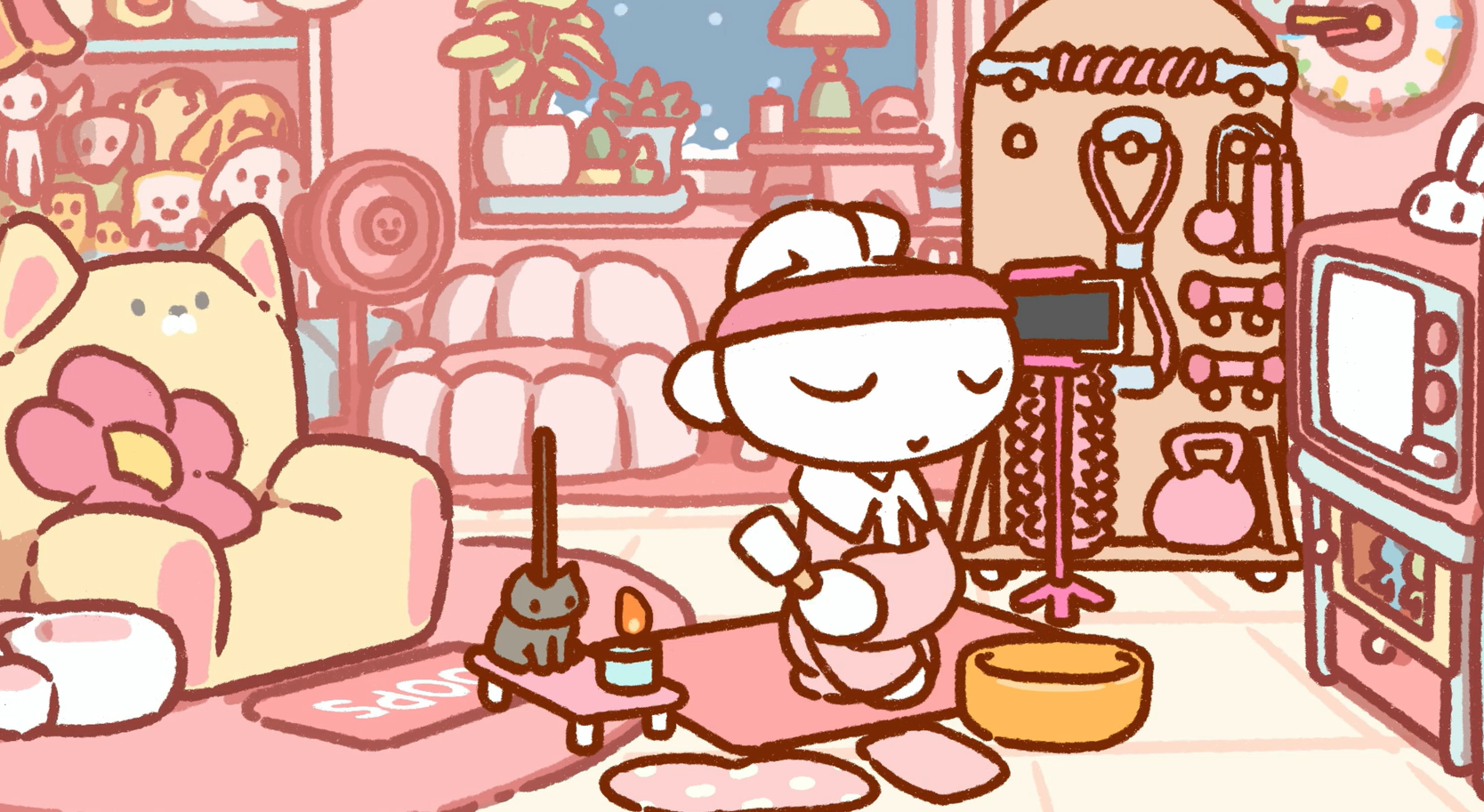 冥想可以释放压力，有助于睡眠哦~