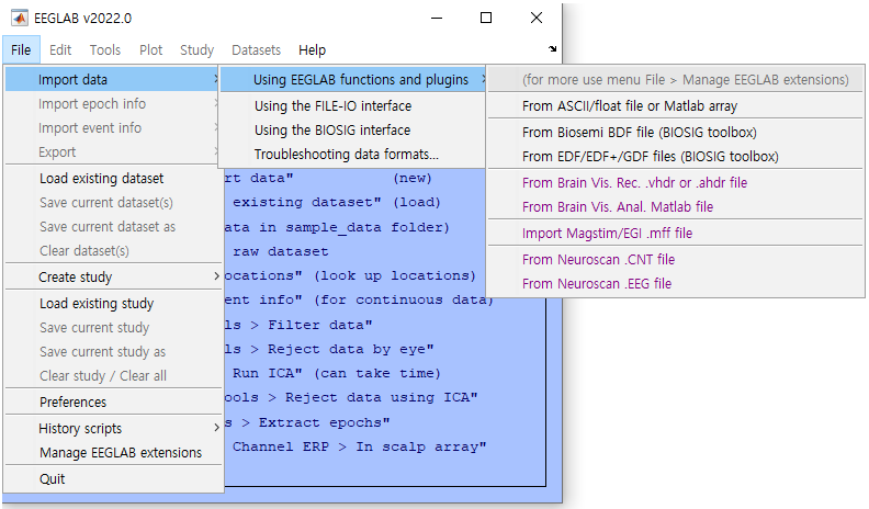 Import data 1
