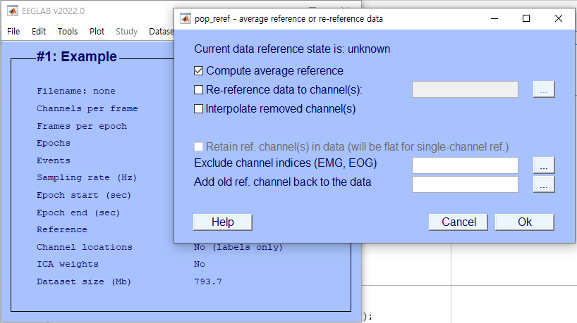 Common average reference
