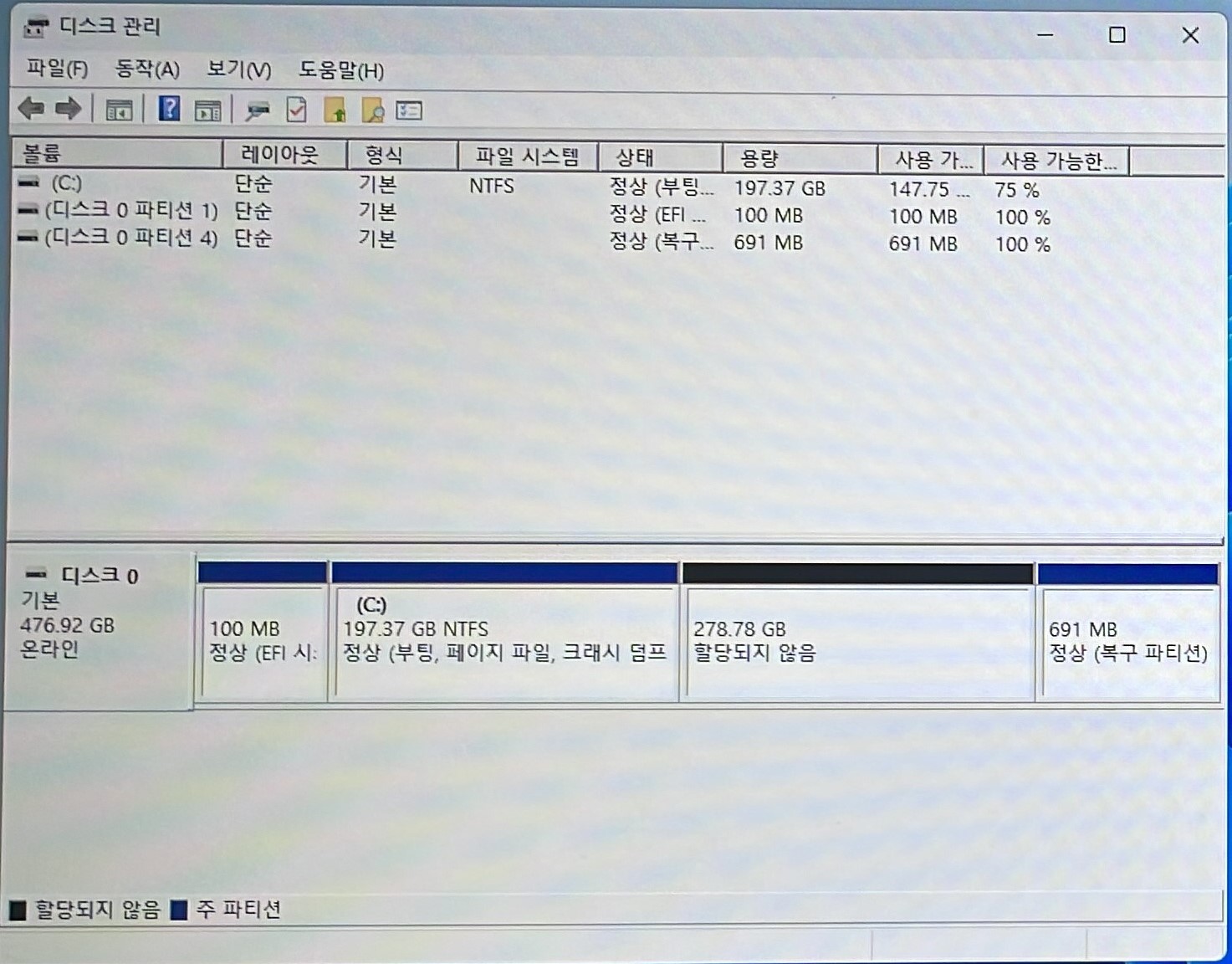 Free Up Disk Spcae Process