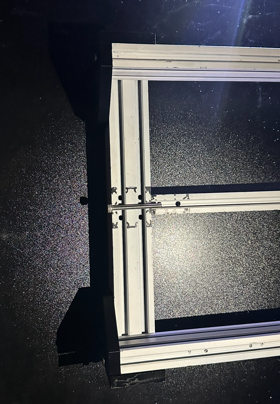 Marking the X‑rail trim length