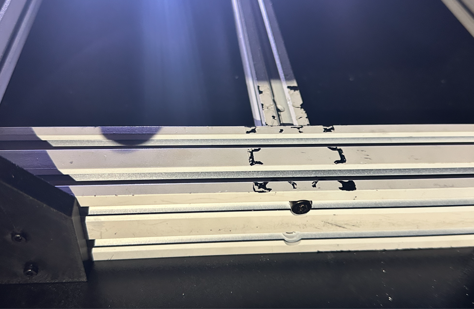 X‑rail after trimming