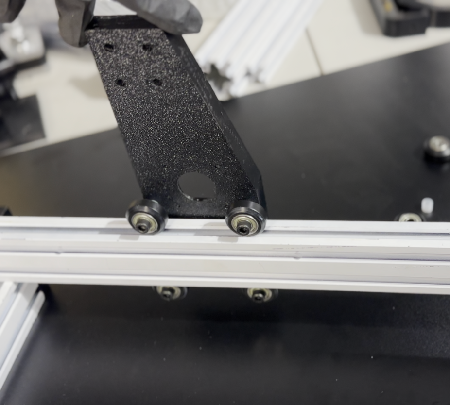 Gantry plate after initial fit