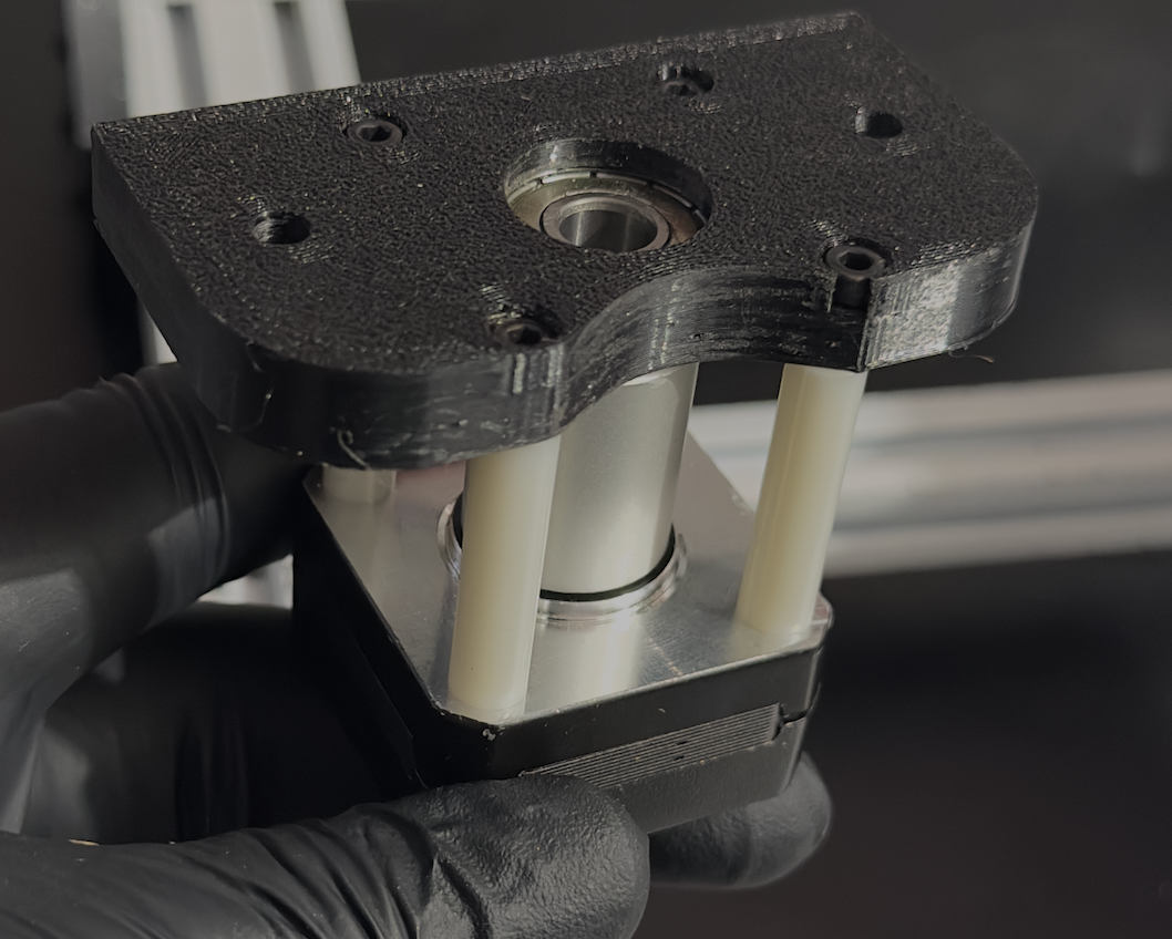 Top bearing installation with spacers