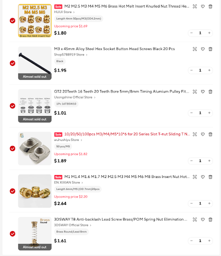Bill of materials (part 1)