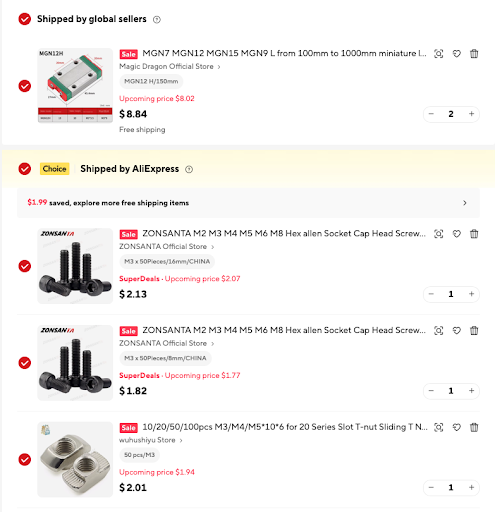 Bill of materials (part 2)