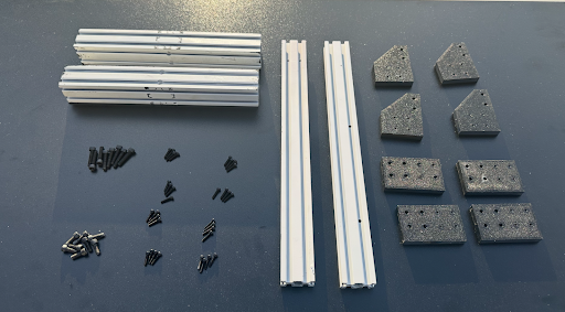 Base frame initial components