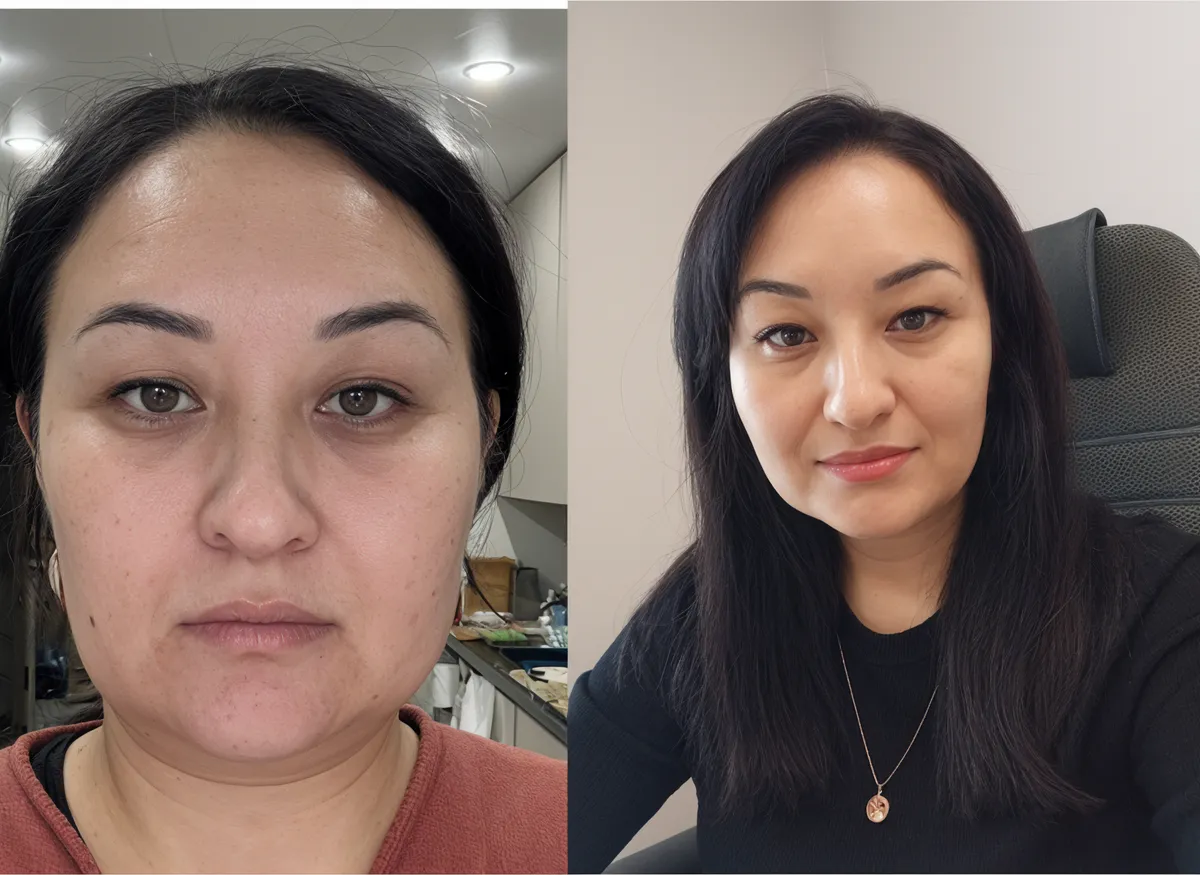 До и после: Динара Калиева, Казахстан