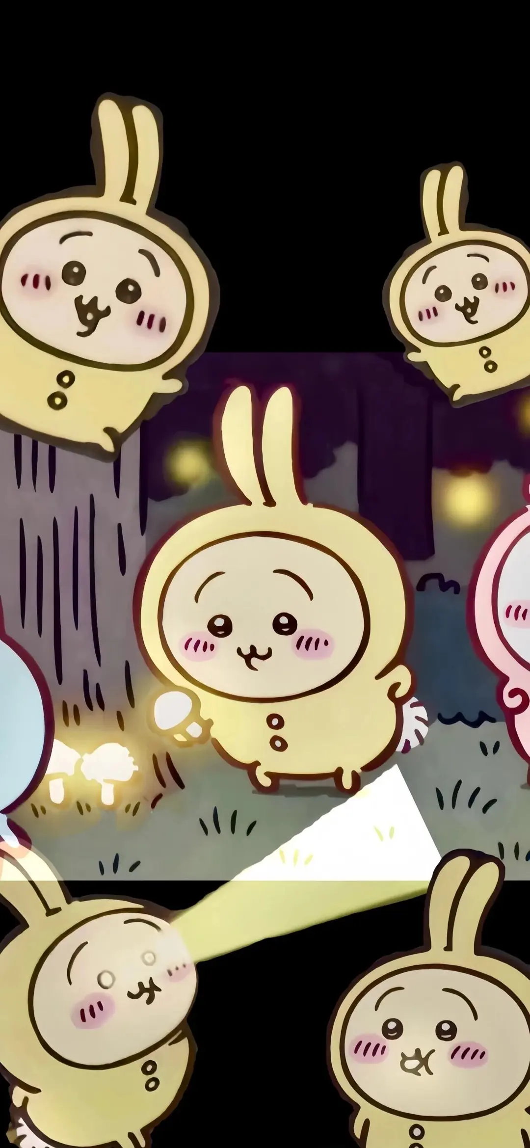 夜灯下的乌萨奇 - IP形象 / 乌萨奇 - 插画 乌萨奇 夜景 高清壁纸