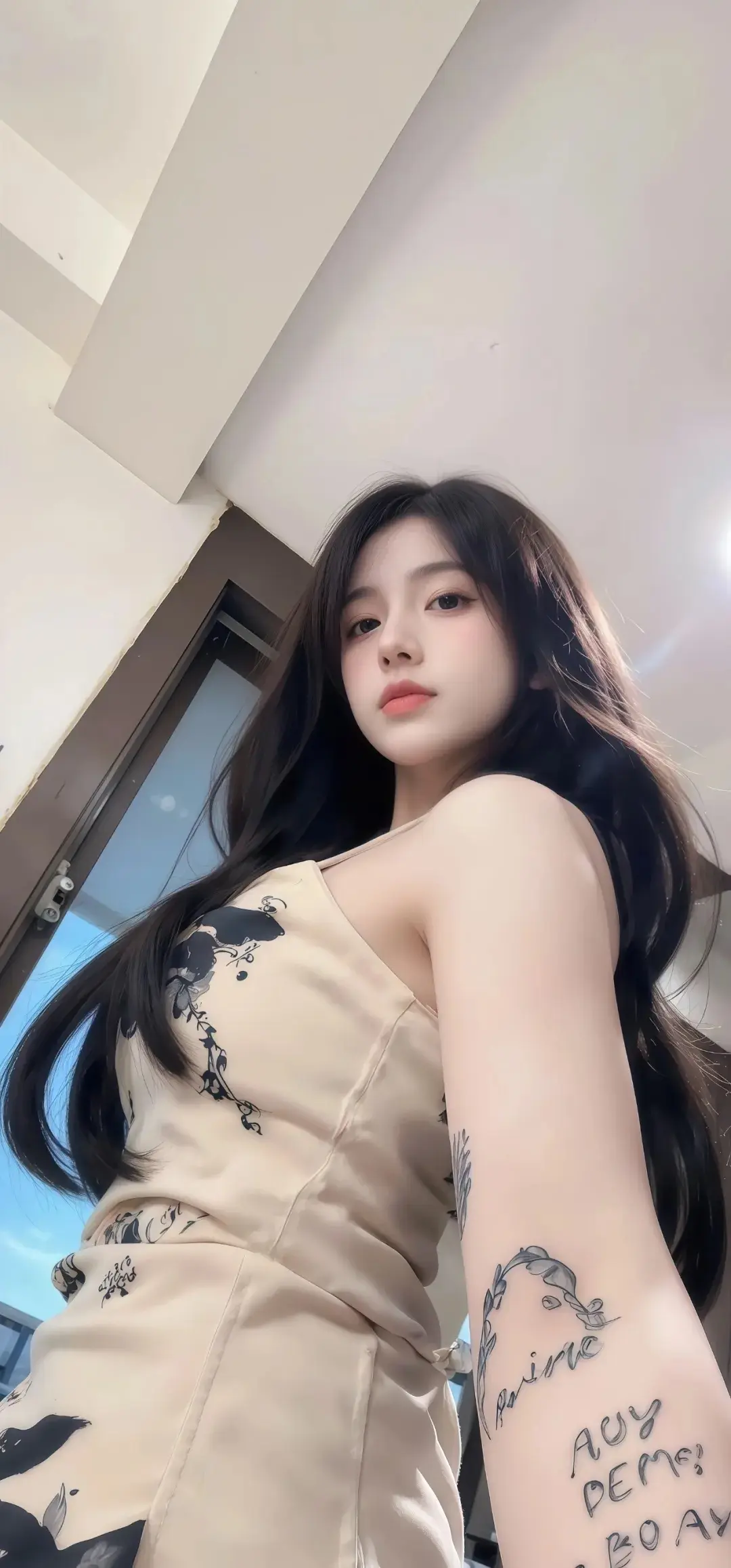 月光下的丝语 - 人像 / 魅力 - 魅力 长发 纹身 高清壁纸