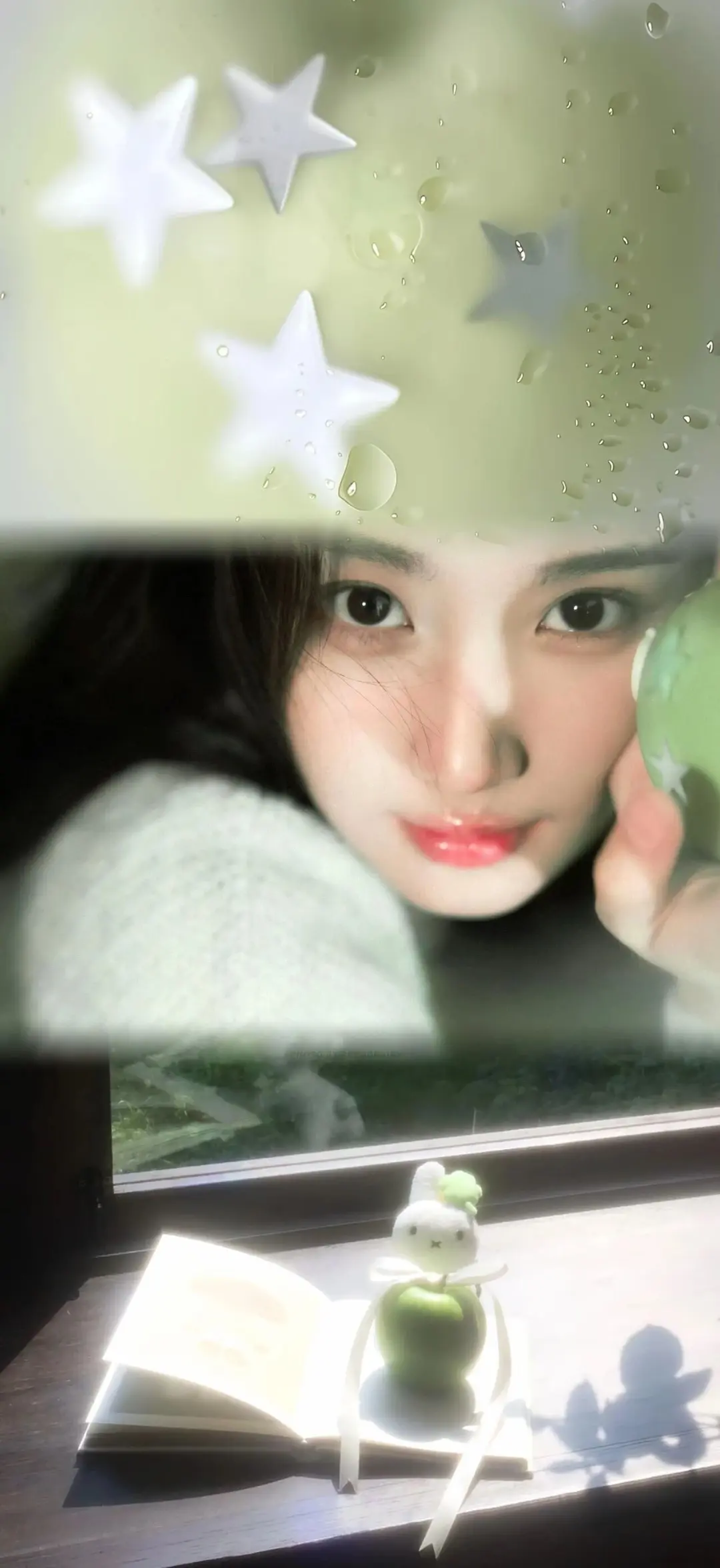 窗外星光下的少女沉思 - 人像 / 氛围感 - 氛围感 星光 少女 高清壁纸