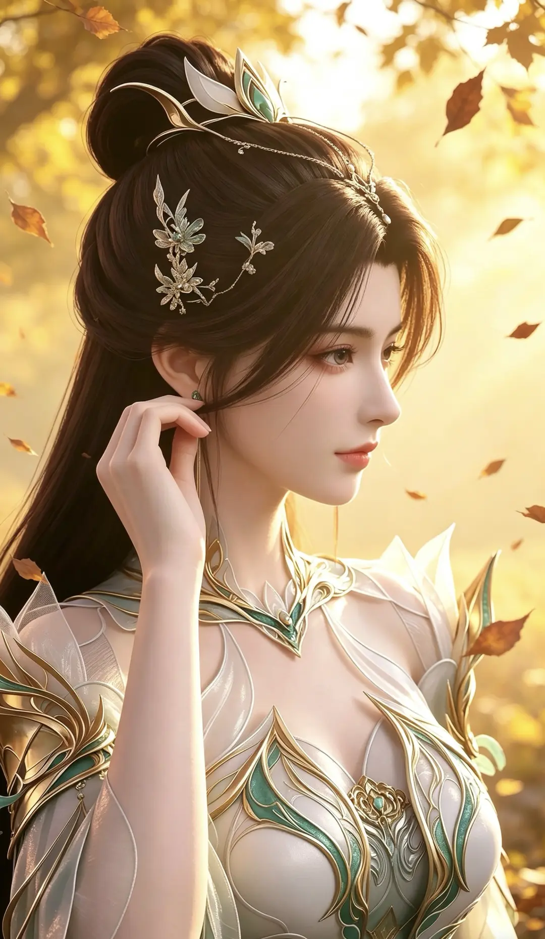 秋意盎然的古装美人萧薰儿 - 动漫 / 斗破苍穹 - 古装 萧薰儿 秋天 高清壁纸