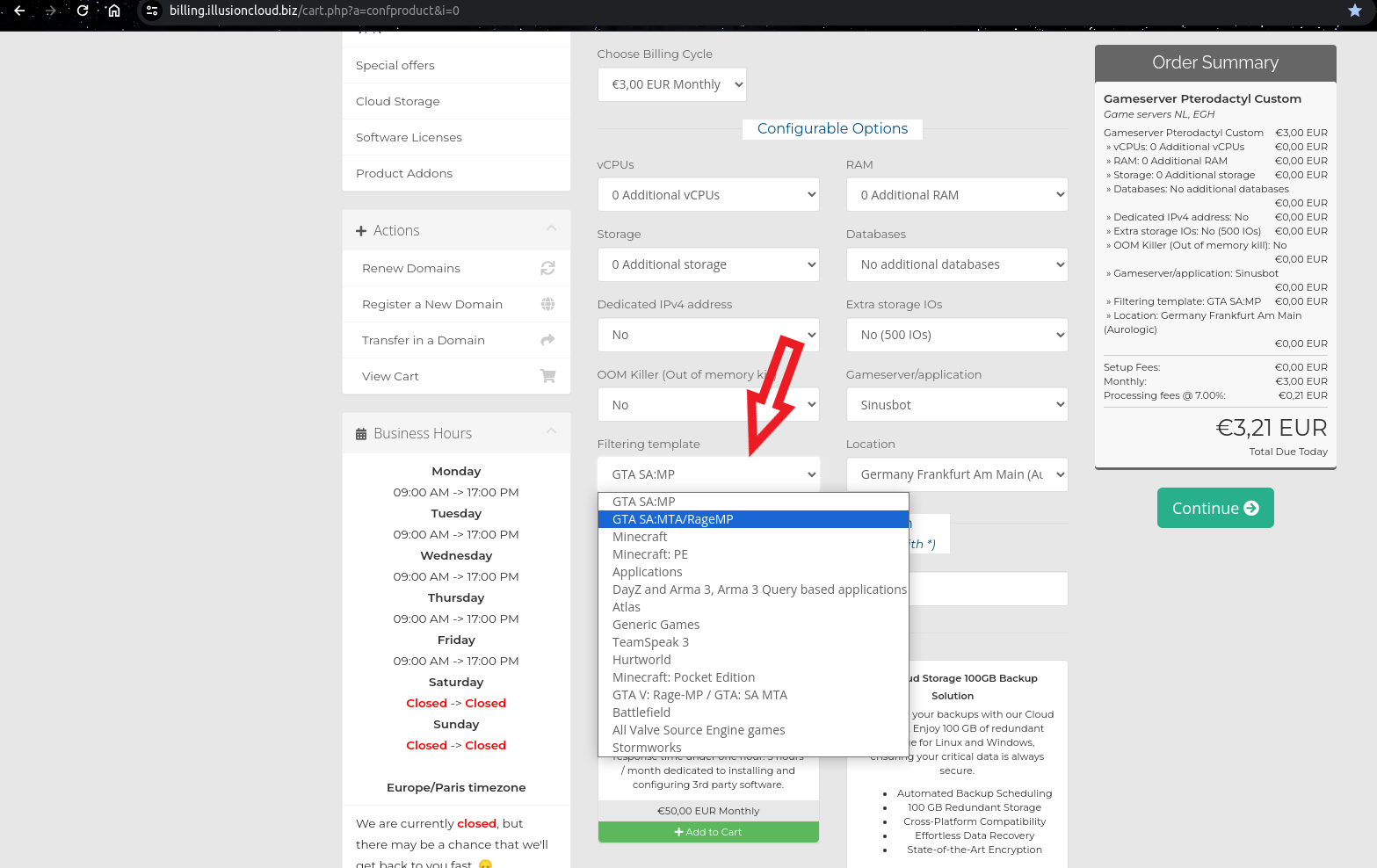 DDoS Protection Screenshot